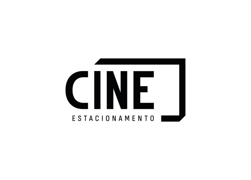 Logo Cine Estacionamento — Logo completo · Positiva 1 cor